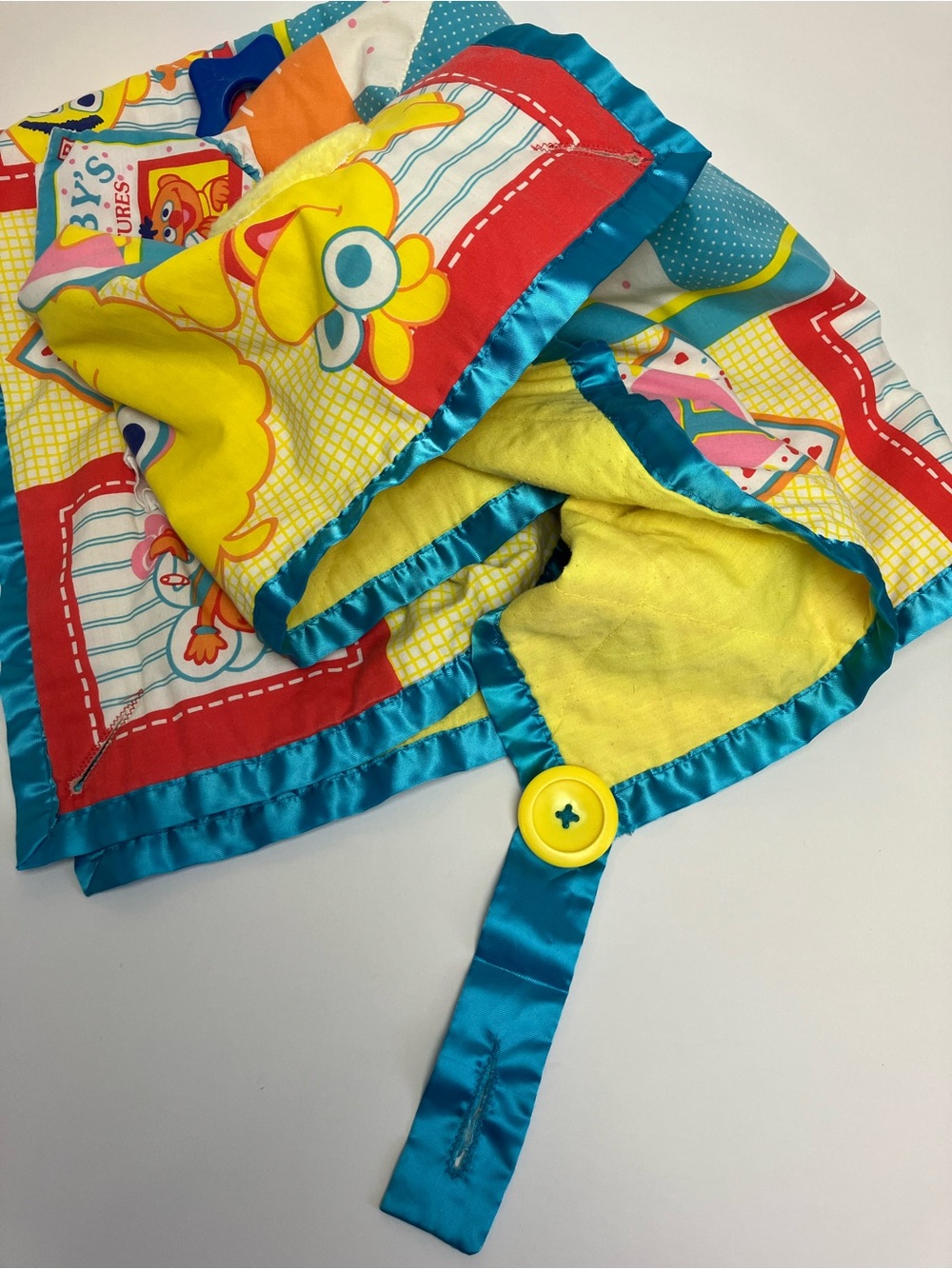 80s Vintage Sesame Street Baby Play Mat Blanket 1989 Muppets Playskool Fold N Go - Picture 13 of 14